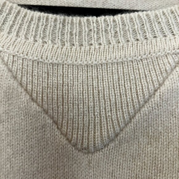 Nautica Golf Mens Vintage 100% Cashmere 2 Ply Knit Sweater Size XL White SP EXC - Picture 6 of 11